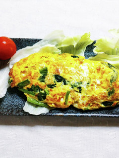 しのんち☆ほうれん草とチーズのオムレツ♪-レシピのメイン写真