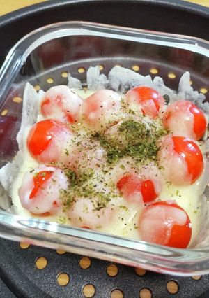 ♡ミニトマトのチーズ焼き♡-レシピのメイン写真