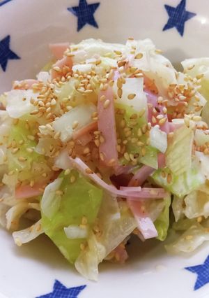 定番レシピ☆茹でキャベツのゴママヨサラダ-レシピのメイン写真