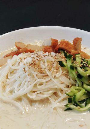 さっぱりやさしい豆乳ゴマそうめん-レシピのメイン写真