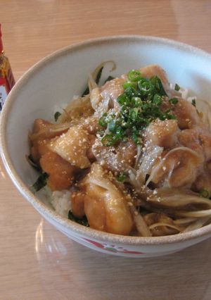 冶部煮風の鶏牛蒡丼-レシピのメイン写真
