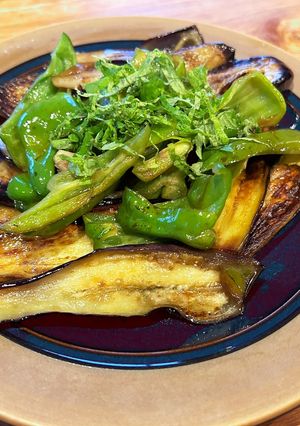 にんにく香るナスとピーマンのポン酢だれ-レシピのメイン写真