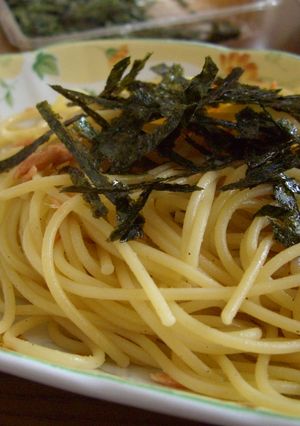 すぐできる♪和風鮭マヨスパゲッティ-レシピのメイン写真