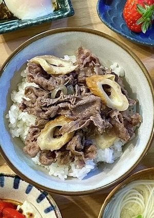 ちくわ入り牛丼-レシピのメイン写真