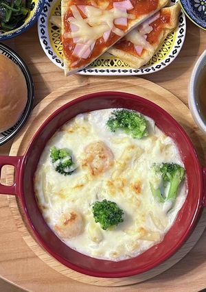 海老とブロッコリーのグラタン-レシピのメイン写真