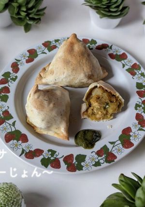 揚げない!簡単!焼きサモサ-レシピのメイン写真