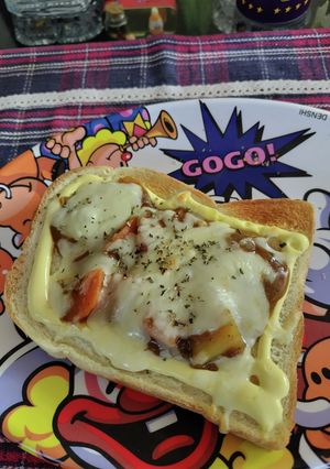 デブが泣いて喜ぶカレートースト-レシピのメイン写真