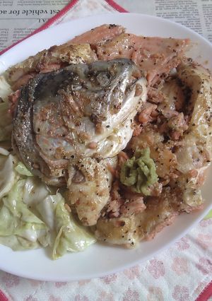 津軽サーモンの焼き鮭キャベツのオイル炒め-レシピのメイン写真