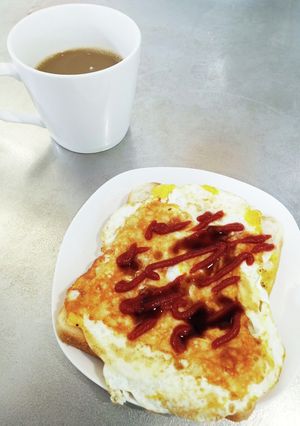 お手軽こんがり、チーズエッグトースト-レシピのメイン写真