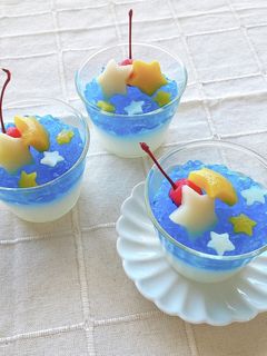 七夕ゼリー-レシピのメイン写真