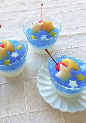 七夕ゼリー-レシピのメイン写真