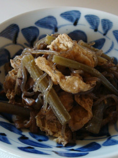 ぜんまい・ふき・糸こんにゃくの煮物-レシピのメイン写真