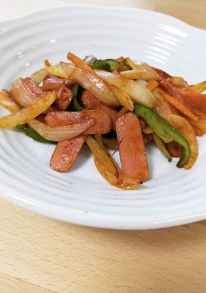 ウインナーと野菜のケチャップ炒め-レシピのメイン写真