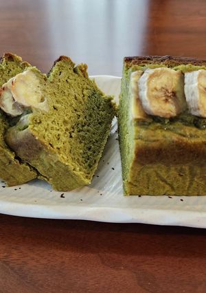 米粉で☆抹茶とバナナのパウンドケーキ-レシピのメイン写真