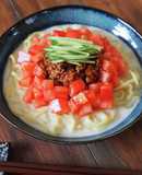 トマトたっぷり！冷やし豆乳坦々麺