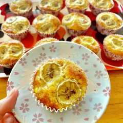 รูปของ ホットケーキミックスでバナナマフィン