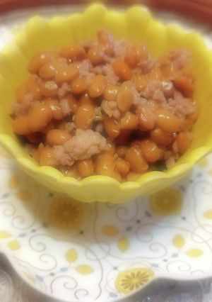 ✤納豆とミンチの炒め物✤-レシピのメイン写真
