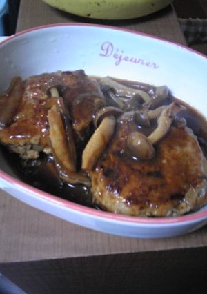 煮込みハンバーグ-レシピのメイン写真