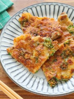 ねばパリッ♪納豆とオクラのチーズ焼き-レシピのメイン写真