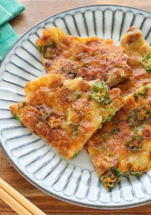 ねばパリッ♪納豆とオクラのチーズ焼き-レシピのメイン写真