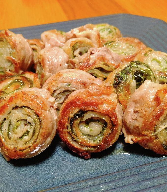 三枚肉しそ巻き 塩こしょうで簡単味付け♪ 豚バラの大葉巻きのレシピ動画・作り方 | デ