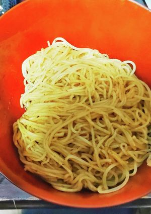 油 だし醤油 炒め 素麺-レシピのメイン写真