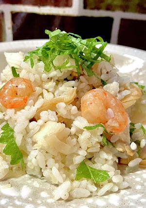 シーフードピラフ風　混ぜ込みご飯-レシピのメイン写真