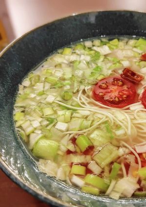 ネギとトマトのエスニックそうめん-レシピのメイン写真