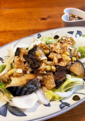 塩さばに香味だれをかけて♪-レシピのメイン写真