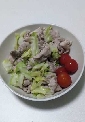 ヘルシー！豚肉とキャベツのマヨネーズ炒め-レシピのメイン写真