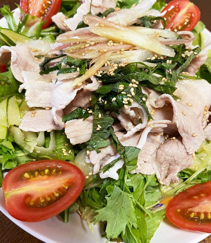 【野菜たっぷり】豚とサラダのうまいやつ-レシピのメイン写真