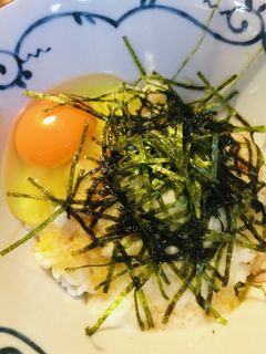 毎日のしろごはん●長芋&卵かけ海苔ごはん-レシピのメイン写真