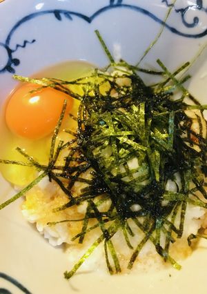 毎日のしろごはん●長芋＆卵かけ海苔ごはん-レシピのメイン写真