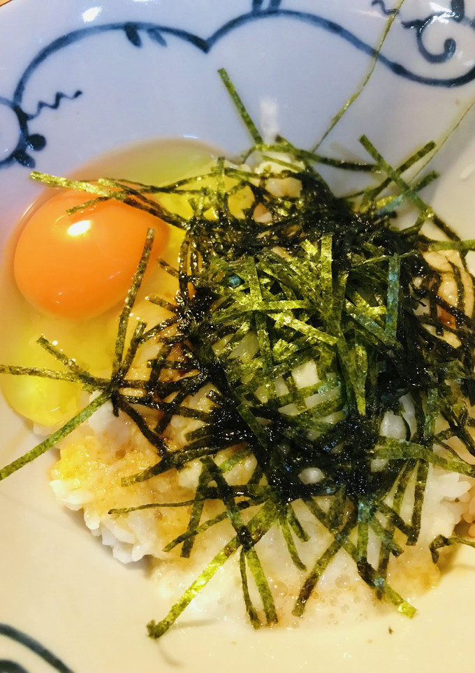 毎日のしろごはん●長芋＆卵かけ海苔ごはん-レシピのメイン写真