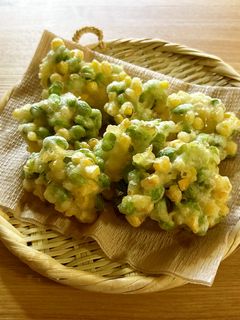枝豆とトウモロコシのかき揚げ-レシピのメイン写真