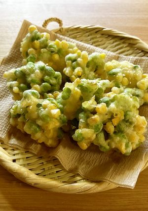 枝豆とトウモロコシのかき揚げ-レシピのメイン写真