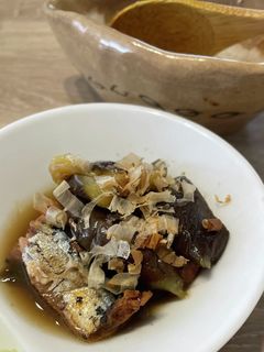 ナスとサンマの蒲焼煮-レシピのメイン写真