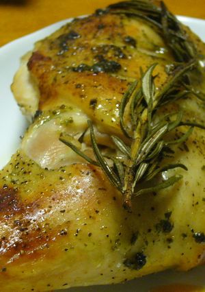 鶏骨付きモモ肉のハーブ焼き-レシピのメイン写真