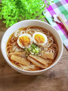 ☆絶品ラーメンスープの冷やしそうめん☆-レシピのメイン写真