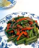 蒜苗肉絲❁﻿豚肉とニンニクの芽の炒め物