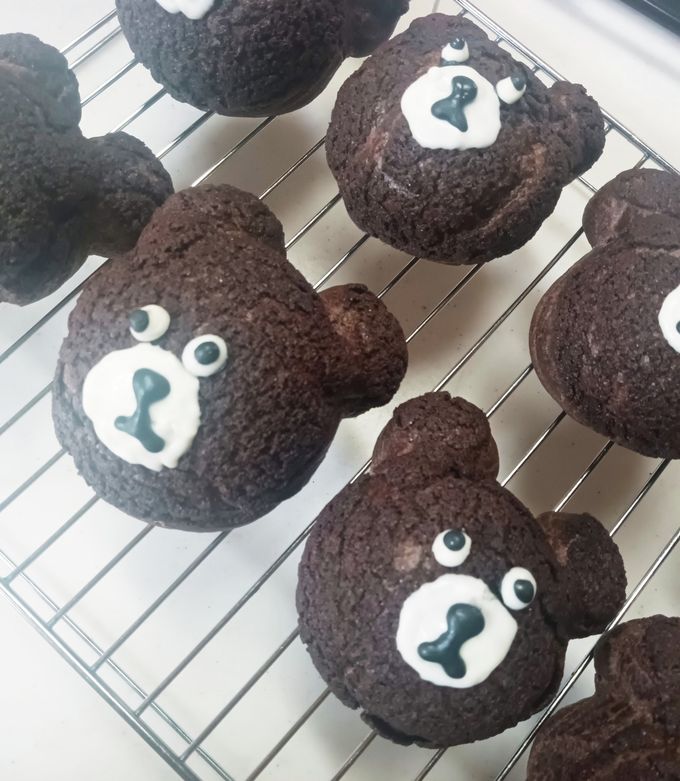 バレンタインに！くまさんクッキーシュー by 管理栄養士のたまご