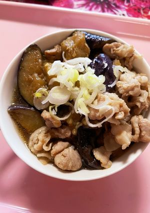 ナスと豚肉そうめん-レシピのメイン写真