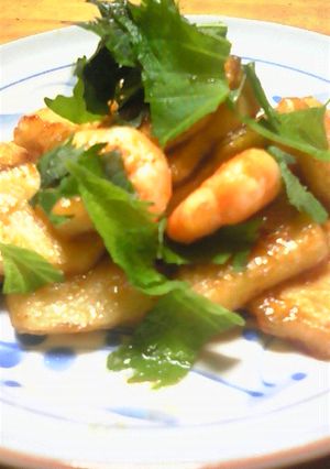 ✿大葉香るたけのことえびの炒め物✿-レシピのメイン写真