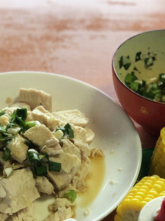 ゆで鶏胸肉のネギニラポン酢しょうゆ-レシピのメイン写真