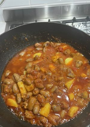 ナニの鳥ハツスパイス煮込み-レシピのメイン写真