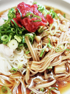 ★夏バテ解消★梅ニンニクとえのきの素麺★-レシピのメイン写真