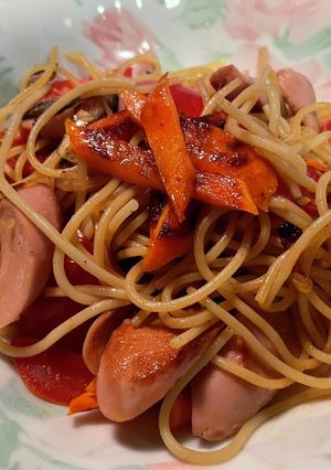 アンチョビと魚介ソーセージのパスタ-レシピのメイン写真
