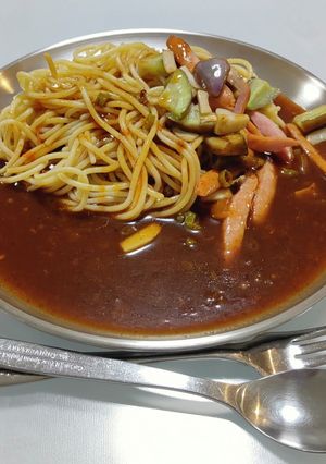 ✕あんかけスパ　ナスエリンギソーセージ-レシピのメイン写真