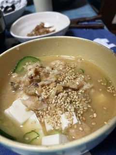 自家製アジふりかけで簡単冷や冷や冷や汁♬-レシピのメイン写真