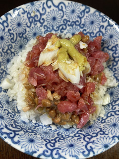 納豆とマグロとシーチキンの丼-レシピのメイン写真